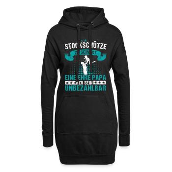 Stockschießen Eisstockschießen Eisstock Spruch - Hoodie-Kleid - Schwarz - Vorne