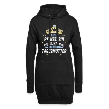Tagesmutter Tagesmütter Erzieherin Beruf Spruch - Hoodie-Kleid - Schwarz - Vorne