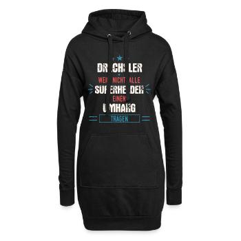 Drechsler Drechseln Handwerker Holz Beruf Spruch - Hoodie-Kleid - Schwarz - Vorne