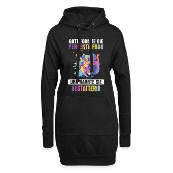 Bestatter Bestatterin Bestatten Beruf Spruch - Hoodie-Kleid - Schwarz - Vorne