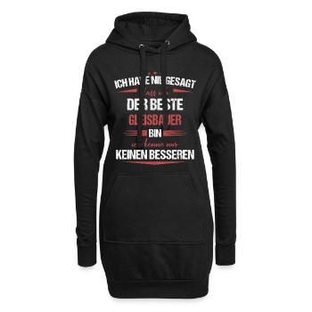 Gleisbauer Gleisbau Eisenbahn Gleise Beruf Spruch - Hoodie-Kleid - Schwarz - Vorne