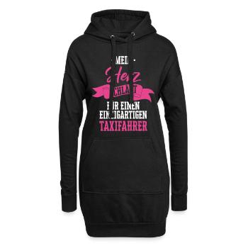 Taxifahrer Taxi Chauffeur Spruch - Hoodie-Kleid - Schwarz - Vorne