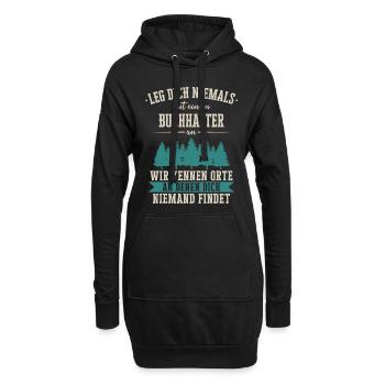 Buchhalter Buchhaltung Finanzbuchhaltung Spruch - Hoodie-Kleid - Schwarz - Vorne