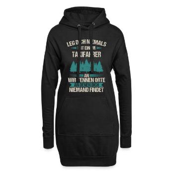 Taxifahrer Taxi Chauffeur Spruch - Hoodie-Kleid - Schwarz - Vorne