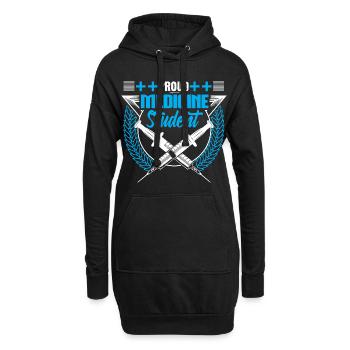 Étude d’étudiant en médecine Disant cadeau - Sweat-shirt à capuche long Femme - noir - Devant