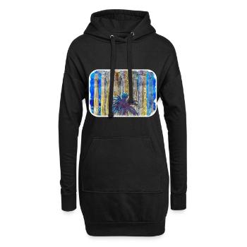 Athènes Grèce Aquarelle Sketch Illustration - Sweat-shirt à capuche long Femme - noir - Devant