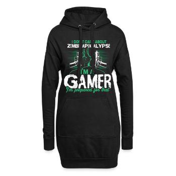 Zombie Apokalypse Virus Halloween - Hoodie-Kleid - Schwarz - Vorne