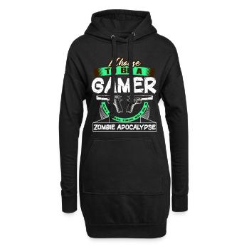 Zombie Apocalypse Games Idée cadeau d’horreur - Sweat-shirt à capuche long Femme - noir - Devant