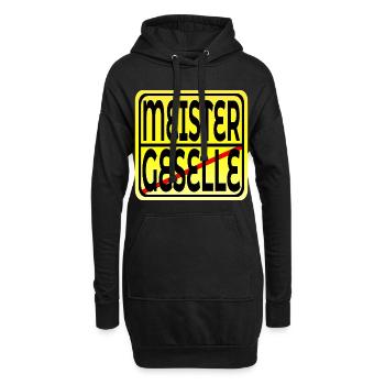 Meisterprüfung bestanden - MEISTER GESELLE - Hoodie-Kleid - Schwarz - Vorne