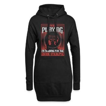 Zombie Apokalypse Untote Survival Geschenkidee - Hoodie-Kleid - Schwarz - Vorne