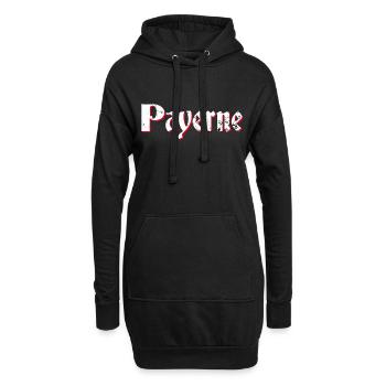 Payerne - Hoodie-Kleid - Schwarz - Vorne