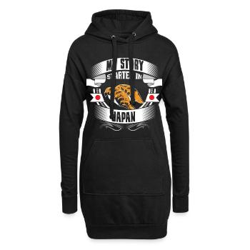 Japan Tokyo Japaner Geschenkidee - Hoodie-Kleid - Schwarz - Vorne