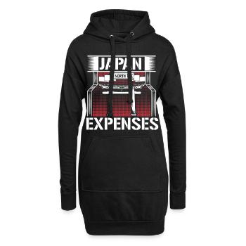 Japan Bonsai Geburtsort Geschenkidee - Hoodie-Kleid - Schwarz - Vorne