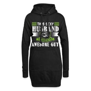 Homo Ehe Partnerschaft - Hoodie-Kleid - Schwarz - Vorne