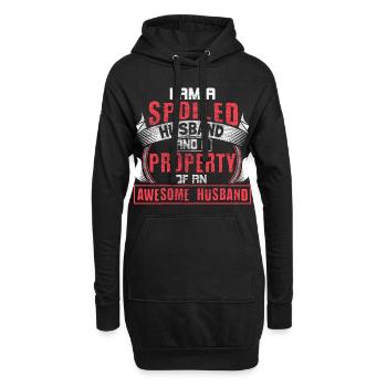 Homo Ehe Hochzeitstag Liebe Geschenkidee - Hoodie-Kleid - Schwarz - Vorne