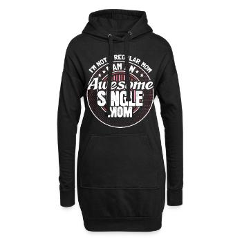 Alleinerziehende Mutter Sohn Geschenk - Hoodie-Kleid - Schwarz - Vorne
