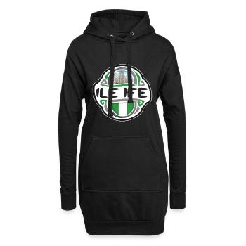 Ile Ife Nigeria Flagge Abzeichen Reise Souvenir Stempel - Hoodie-Kleid - Schwarz - Vorne