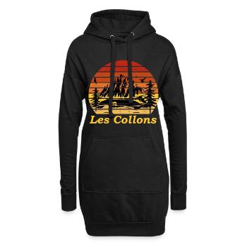 les collons - Hoodie-Kleid - Schwarz - Vorne