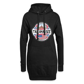 Tallahassee USA Flagge Reisesouvenir - Hoodie-Kleid - Schwarz - Vorne