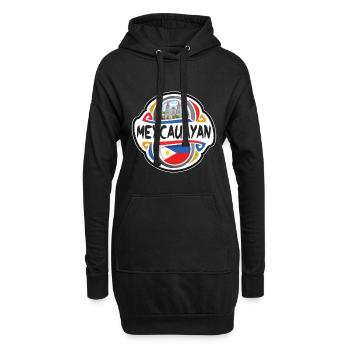 Meycauayan Philippines drapeau voyage souvenir badge - Sweat-shirt à capuche long Femme - noir - Devant