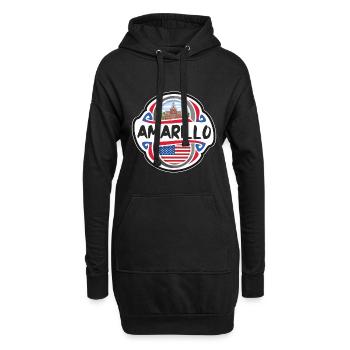 Amarillo USA United States Flag Travel Souvenir Ba - Hoodie Dress - black - Front