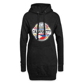 Calbayog City Philippines Drapeau Souvenir de Voyage Mauvais - Sweat-shirt à capuche long Femme - noir - Devant