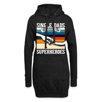Alleinerziehender Vater Single Dad - Hoodie-Kleid - Schwarz - Vorne
