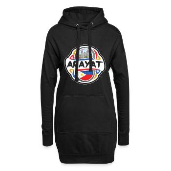 Arayat Philippines Drapeau Voyage Souvenir Badge Stam - Sweat-shirt à capuche long Femme - noir - Devant