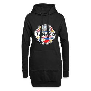 Tabaco Philippinen Flagge Reise Souvenir Abzeichen Stam - Hoodie-Kleid - Schwarz - Vorne