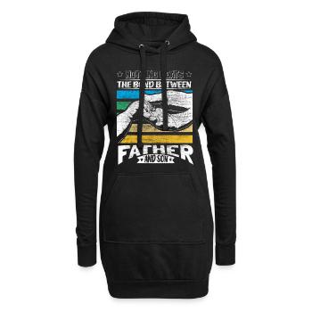Vater und Sohn Geschenkidee - Hoodie-Kleid - Schwarz - Vorne