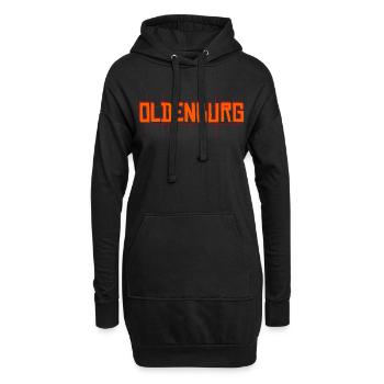 Oldenburg - Hoodie-Kleid - Schwarz - Vorne