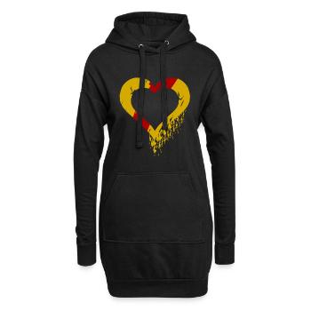 Mein Baden - Hoodie-Kleid - Schwarz - Vorne