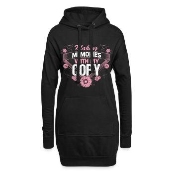 Mutter Tochter Beste Freunde Kind - Hoodie-Kleid - Schwarz - Vorne