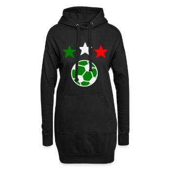 La meilleure équipe Italia - Sweat-shirt à capuche long Femme - noir - Devant