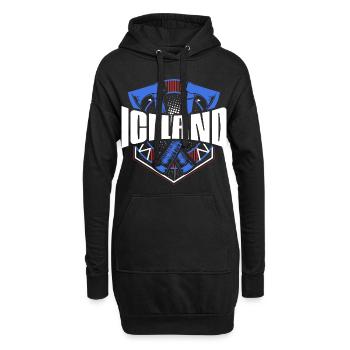 Islande Reykjavik Pride - Sweat-shirt à capuche long Femme - noir - Devant