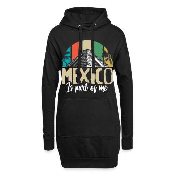 Mexique État des cactus - Sweat-shirt à capuche long Femme - noir - Devant