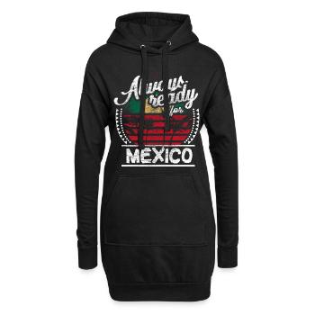 Mexiko Mexikanisch Herkunft Geschenkidee - Hoodie-Kleid - Schwarz - Vorne
