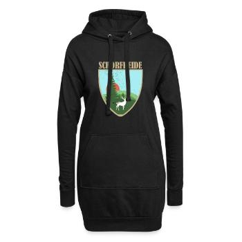 Schorfheide 02 - Hoodie-Kleid - Schwarz - Vorne