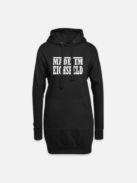 Eichsfeld - Hoodie-Kleid - Schwarz