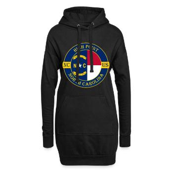 High Point North Carolina Flag USA Souvenir de voyage - Sweat-shirt à capuche long Femme - noir - Devant