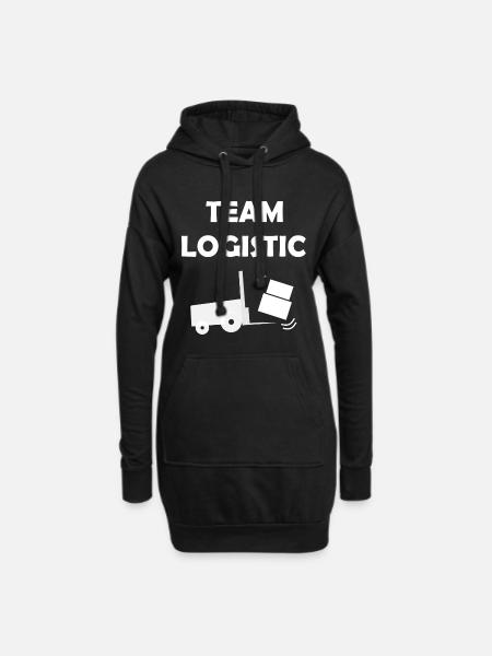 Transport et stockage - Sweat-shirt à capuche long Femme - noir