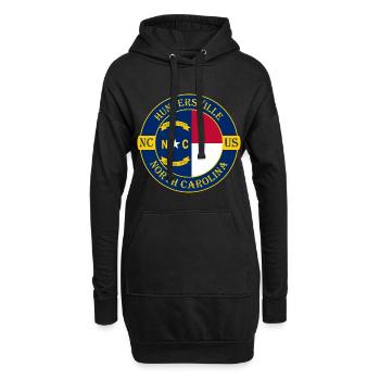 Huntersville North Carolina Flagge USA Souvenir - Hoodie-Kleid - Schwarz - Vorne