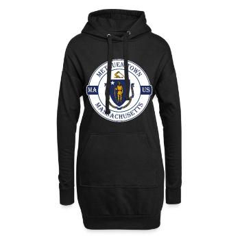 Methuen Town Massachusetts Flag USA Souvenir - Sweat-shirt à capuche long Femme - noir - Devant