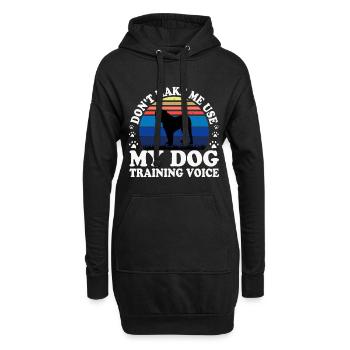 Alano Espanol Dog Lover Silhouette Vintage Sunset - Sweat-shirt à capuche long Femme - noir - Devant