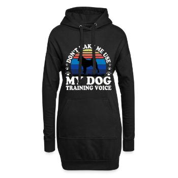 American Akita Dog Lover Silhouette Vintage Sunset - Sweat-shirt à capuche long Femme - noir - Devant