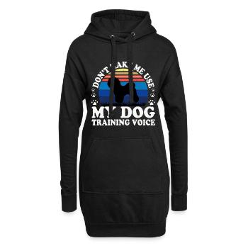 Bichon Frise Dog Lover Silhouette Vintage Sunset - Sweat-shirt à capuche long Femme - noir - Devant