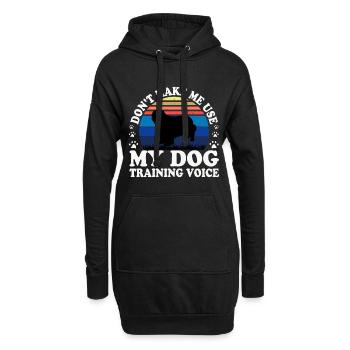 Clumber Spaniel Dog Love Silhouette Vintage Sunset - Sweat-shirt à capuche long Femme - noir - Devant