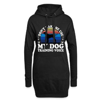 Grand Anglo Francais Tricolore Hundesilhouette - Hoodie-Kleid - Schwarz - Vorne