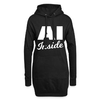 Die künstliche Intelligenz - Hoodie-Kleid - Schwarz - Vorne