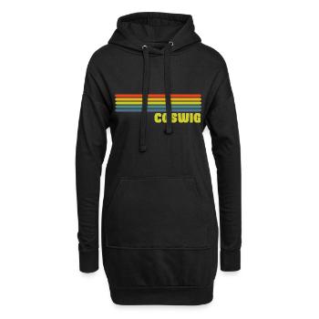 Coswig - Hoodie-Kleid - Schwarz - Vorne